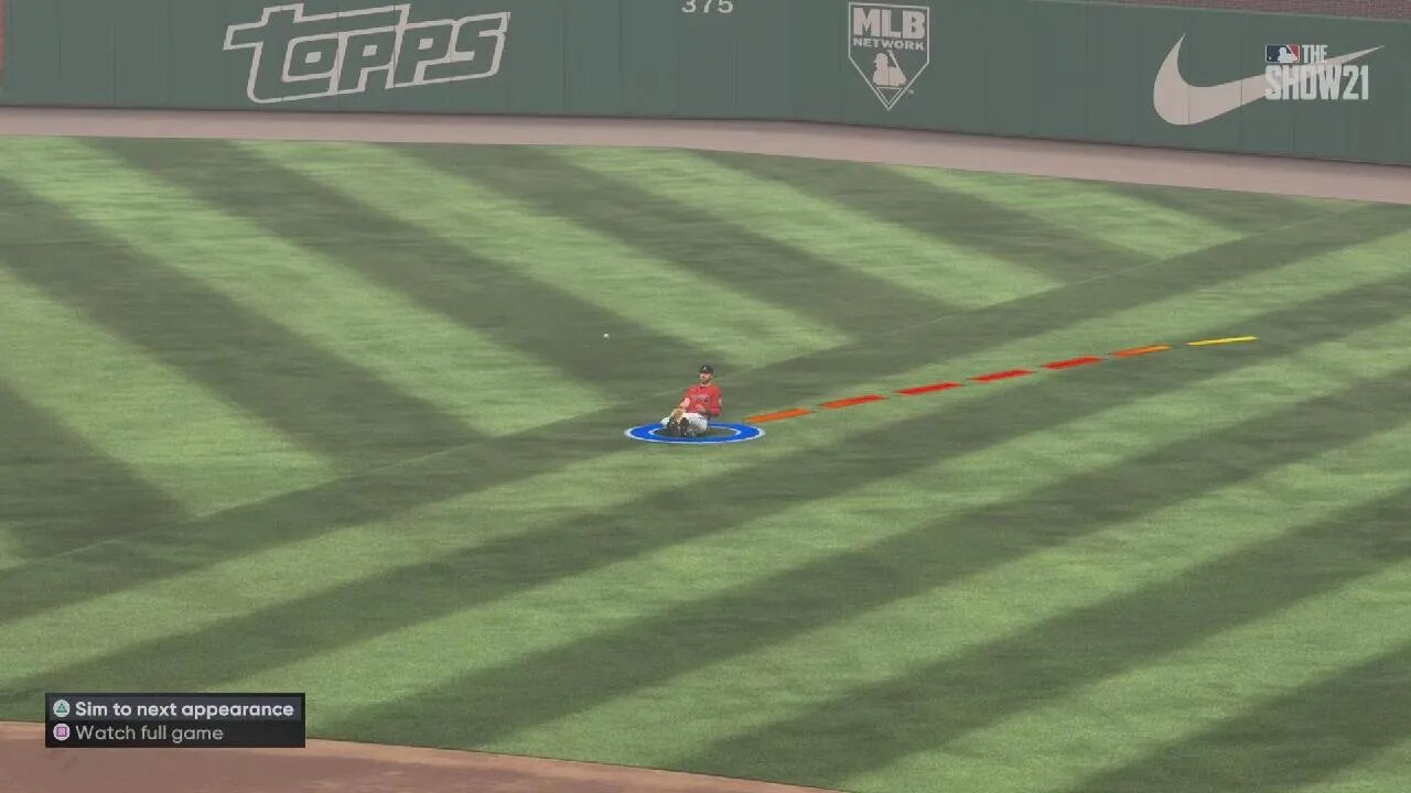 MLB The Show 21 sliding catch