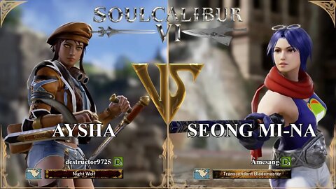 Aysha (destructor9725) VS Seong Mi-na (Amesang) (SoulCalibur VI — Xbox Series X Casual)