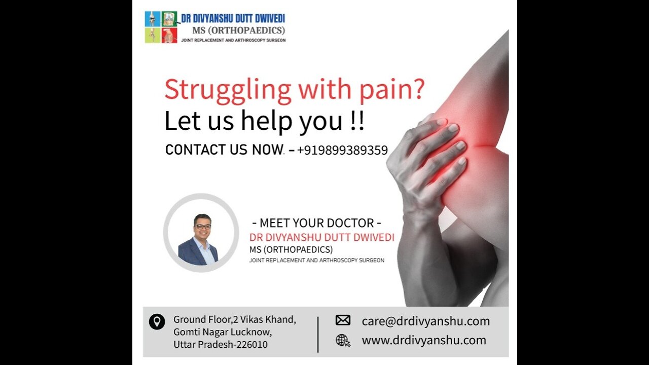 Top Best Orthopaedic Doctors in Lucknow - Dr. Divyanshu Dutt Dwivedi