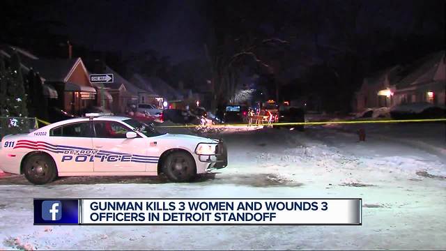 POLICE: Man kills three women, wounds three officers before taking his own life