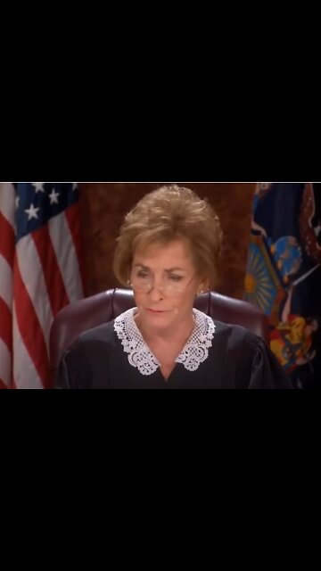 Judge Judy laying it on thick in her courtroom