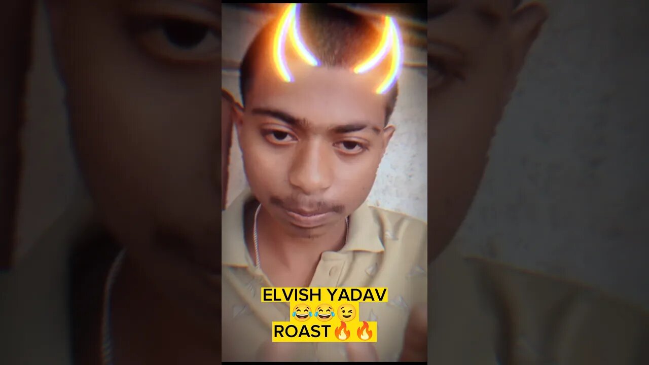 ELVISH YADAV 😂😂🤣(ROAST🔥🔥) IN SECOND😂
