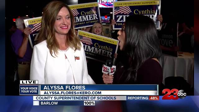 Cynthia Zimmer speaks on her current lead for District Attorney