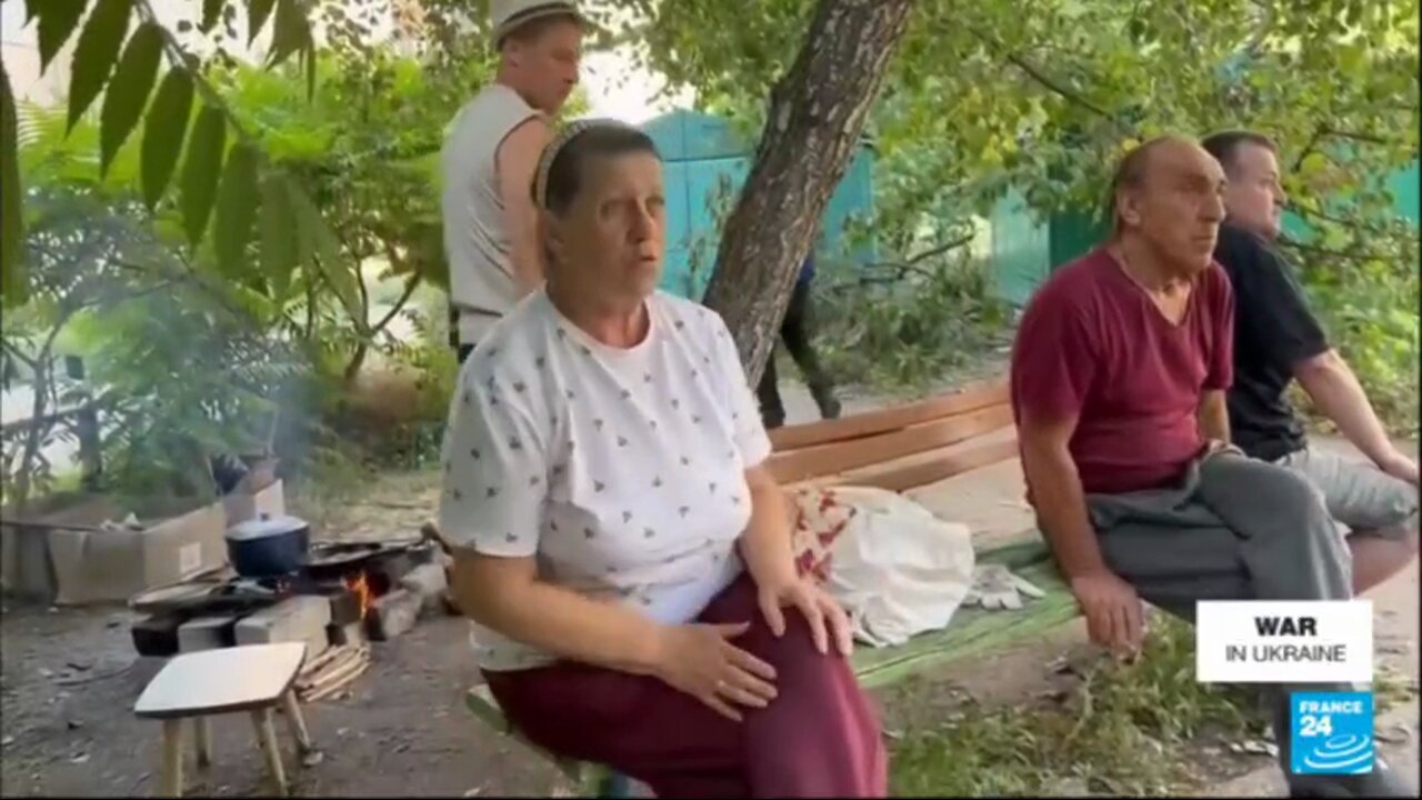 Support for Russia in Lisichansk (the last city of LPR held by Kiev regime) on France 24 news