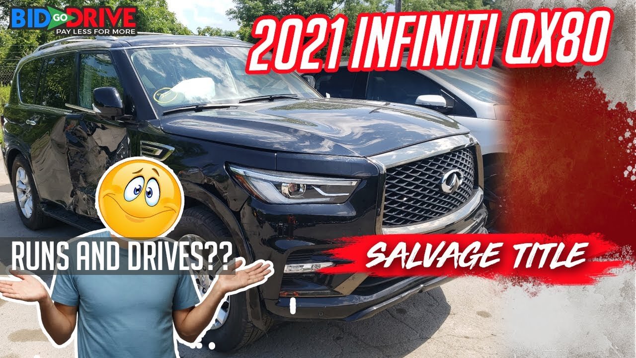 Salvage Infiniti Qx80 2021 ( Walk Around Video ) | BidGoDrive