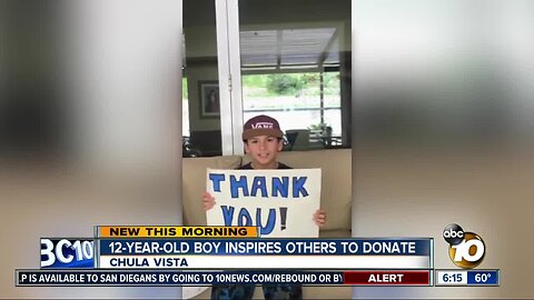 Chula Vista nonprofit earns over $10,000 after community matches boy's donation
