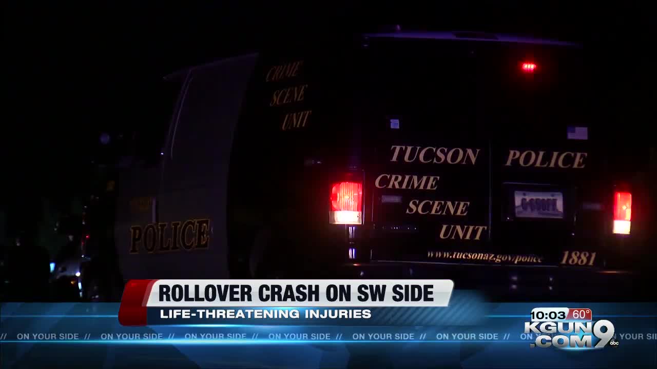 2 suffer life-threatening injuries in vehicle rollover near 36th and La Cholla