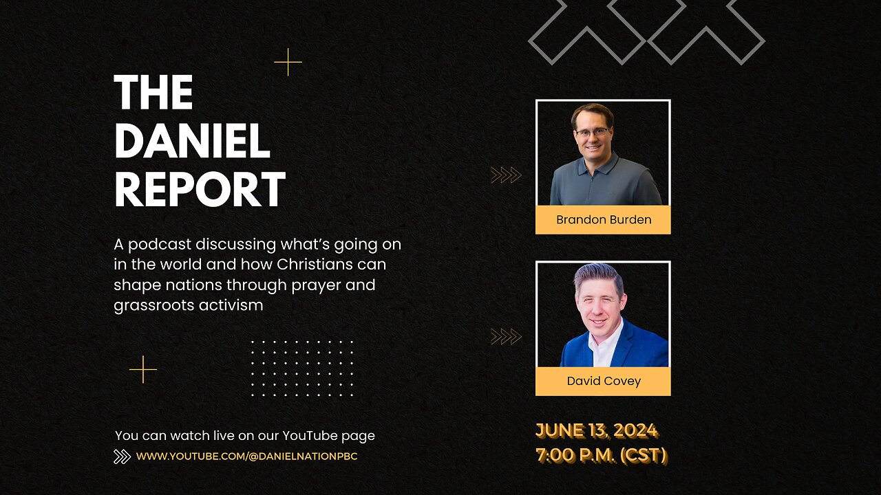 The Daniel Report with Conservative Grassroots Champion, David Covey
