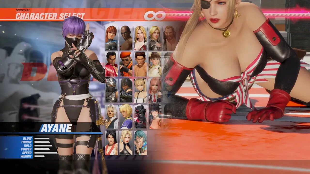 死或生6 Dead Or Alive 6 Nude mod -ayane绫音 VS Kasumi Alpha Phase 4霞克隆人 格斗游戏性感裸体皮肤mod [R18+]