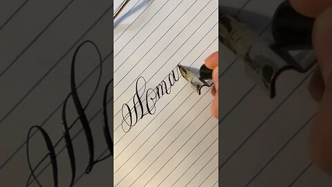 Calligraphy Words: Amazing Grace #calligraphy #handwriting