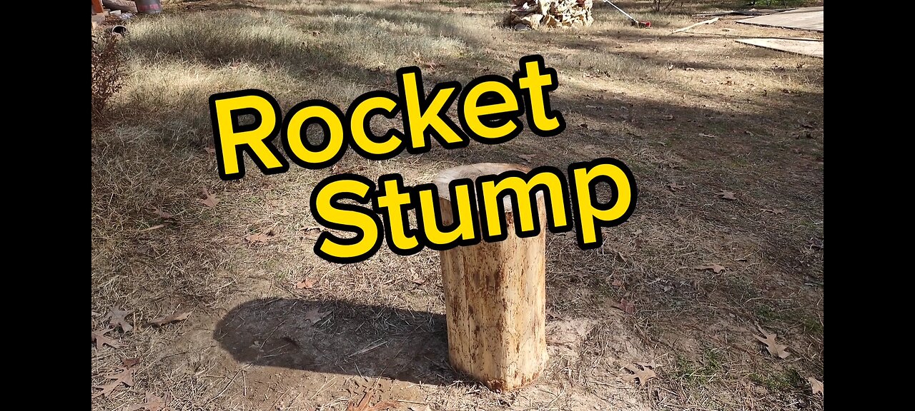 Rocket Stump - Building a Rocket Stove from a stump.