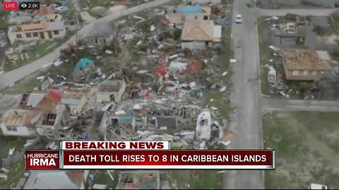 Hurricane Irma blacks out Puerto Rico, heads for Hispaniola after killing 8 people in Caribbean