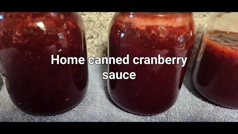 Home canned cranberry sauce #cranberrysauce #cranberries