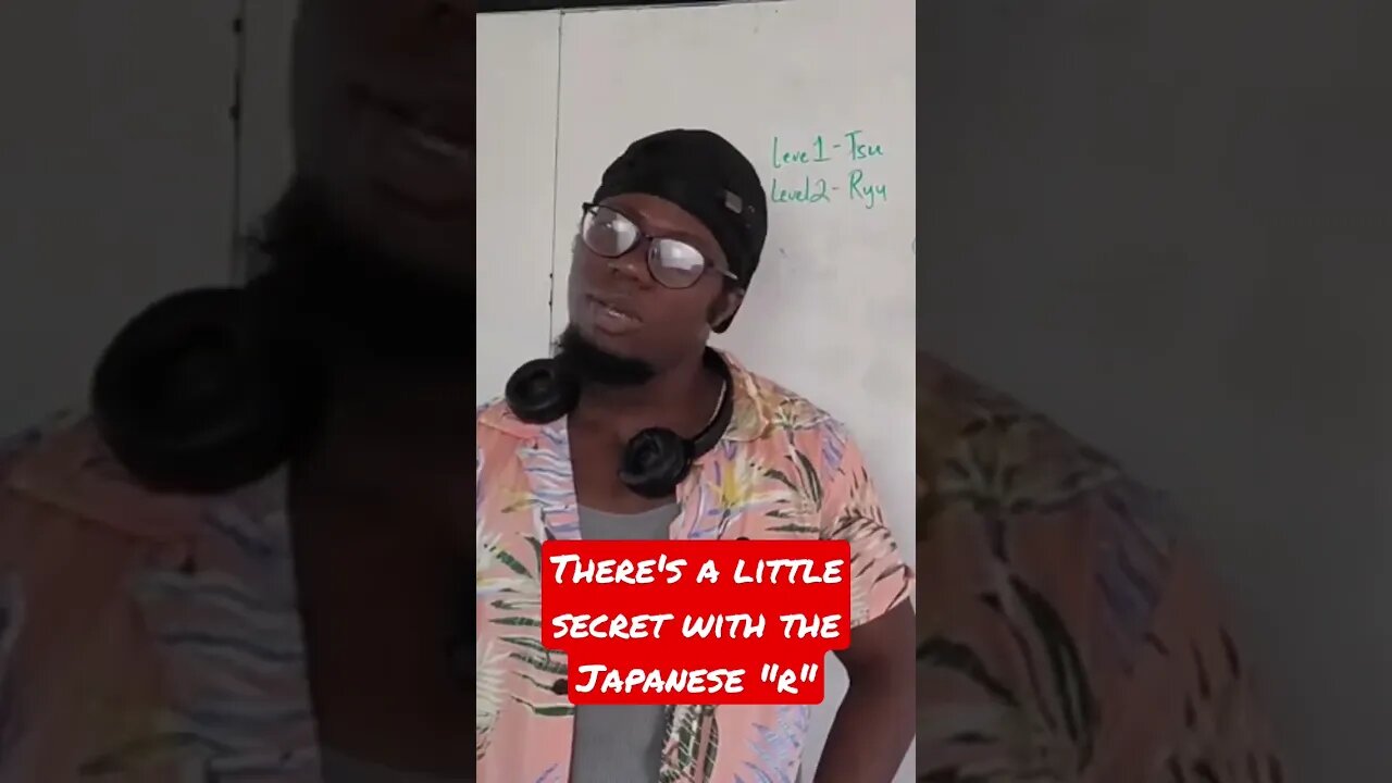 There's a little secret with the Japanese "r"