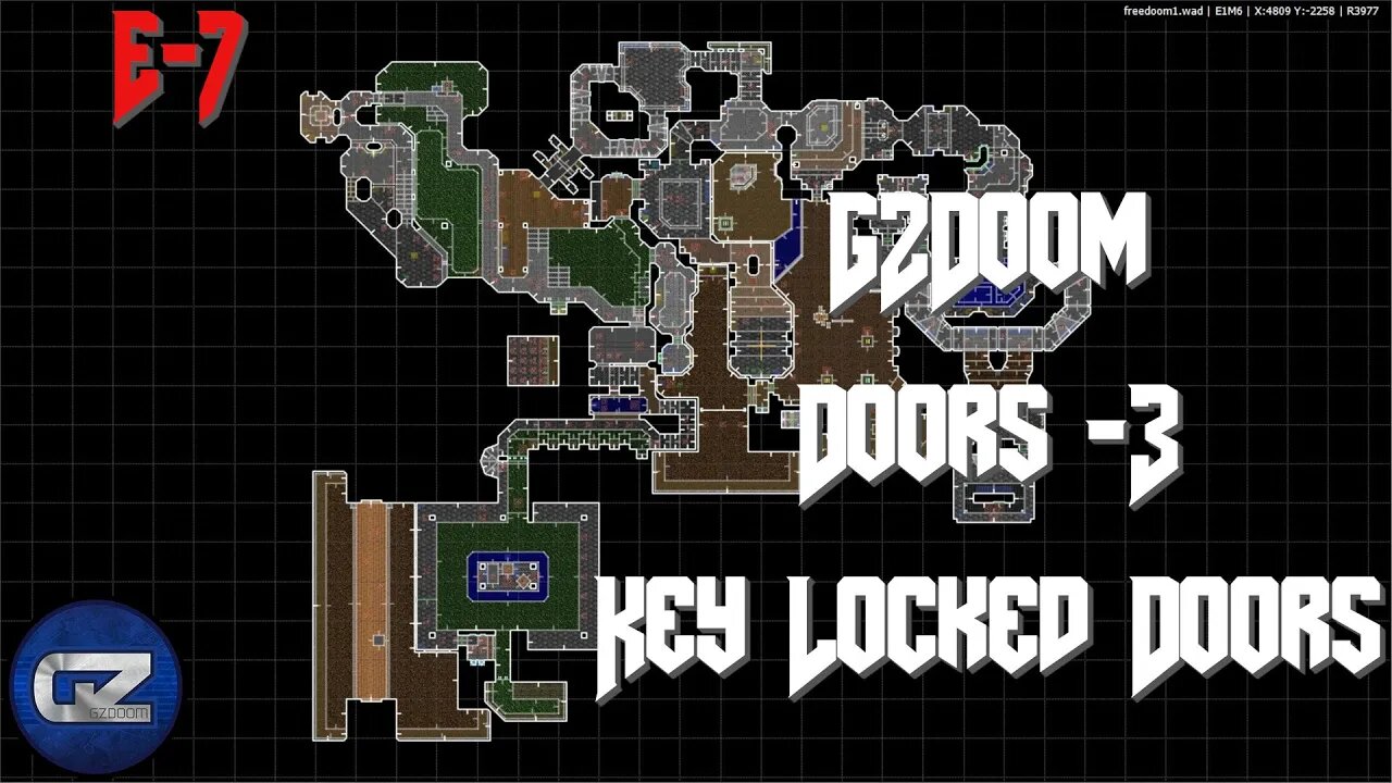 GZDoom Mapping - Doors 3 - Key Locked Doors - Tutorial 7