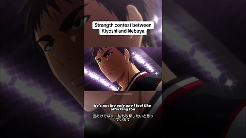 Strength contest between Kiyoshi and Nebuya 😤 #anime #kurokonobasket #fyp
