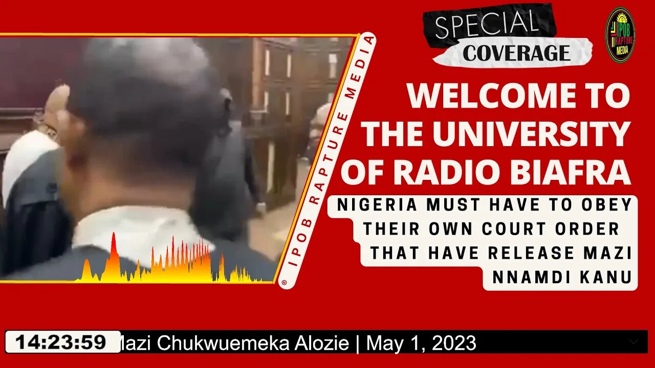 Welcome To The University Of Radio Biafra |USA 1 LIVE | Host: Mazi Chukwuemeka Alozie | May 1, 2023