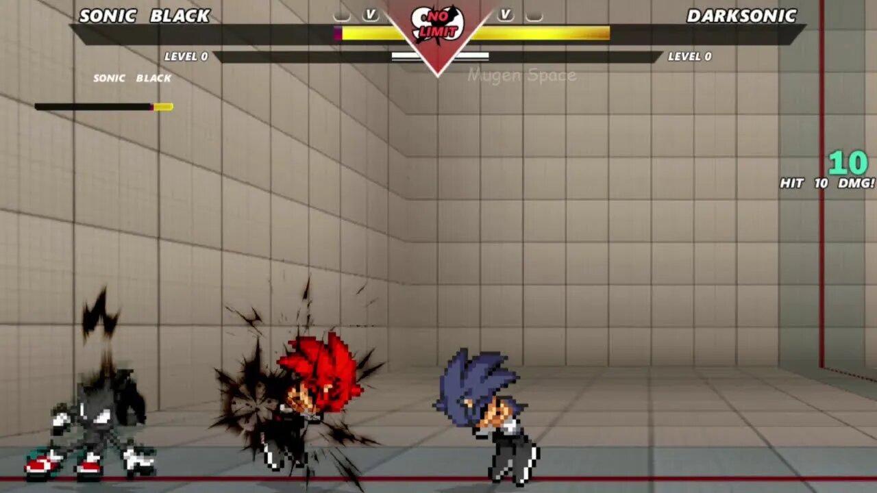 2 Sonic Black VS Dark Sonic I Sonic Battle Mugen