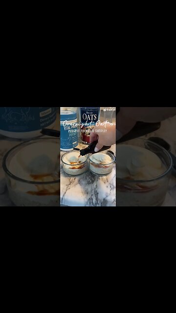 Overnight oat prep for the week!