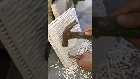 Never Would I Have Imagine a Hammer & Spanner Fixing Tiles #shorts #genius #video