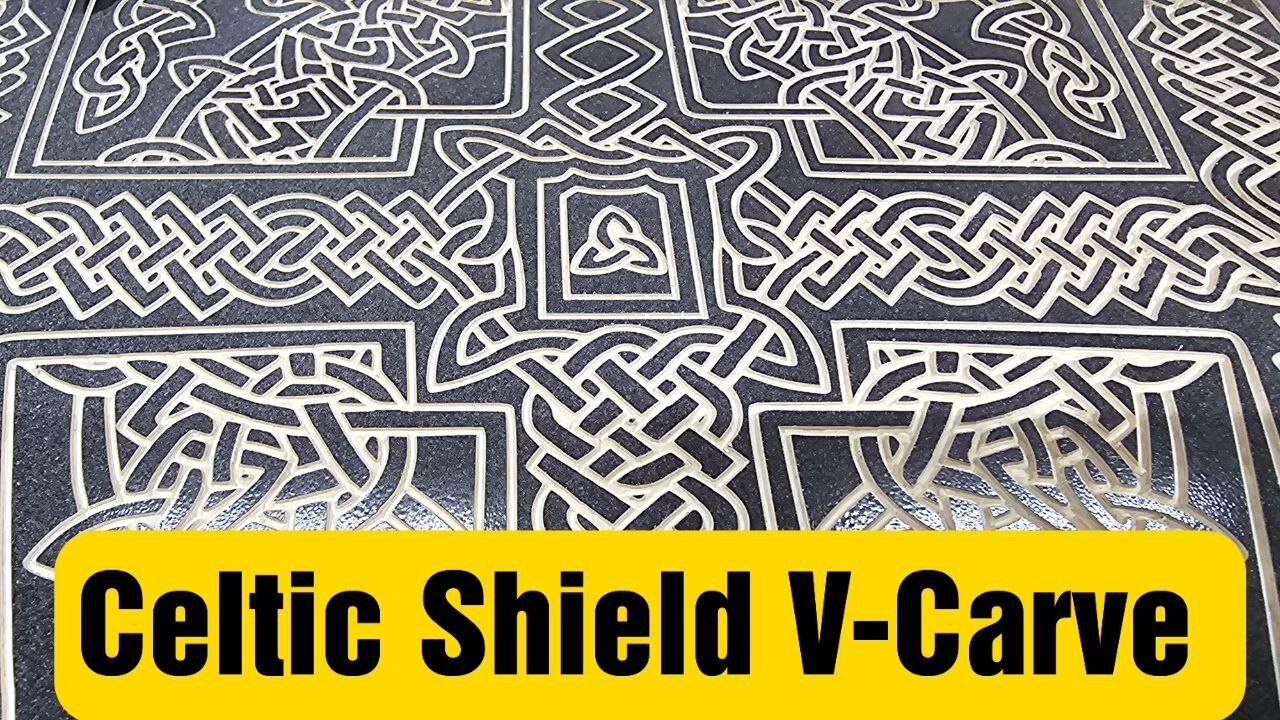 Celtic Shield V-CARVE On The Shapeoko 3 XXL