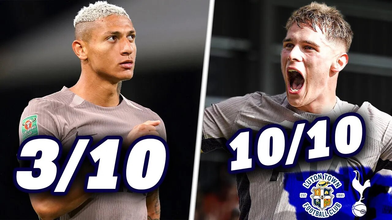 UNBELIEVABLE VAN DE VEN & ROMERO! Luton Town 0-1 Tottenham [PLAYER RATINGS]