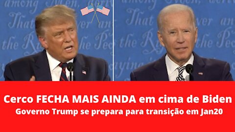Cerco continua ainda fechado em cima do Biden.Pompeo diz que o mundo está observando.