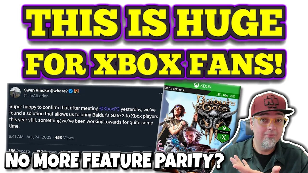 This is HUGE For Xbox Fans! No More FEATURE PARITY?! Baldur's Gate 3 Launching Soon On Series S & X!