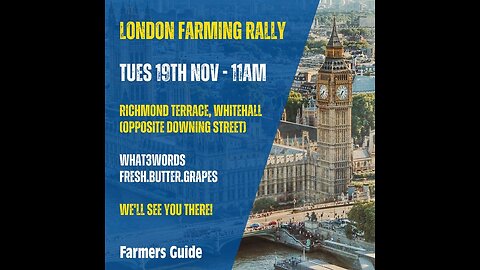 Farmers protest London 19th Nov 11am Richmond Terrace
