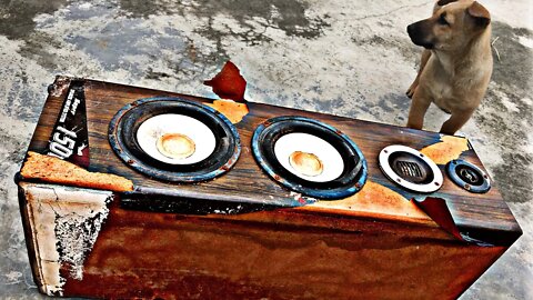 Restoration old speakers with torn membranes | Restore and reuse damaged Monitor audio speaker