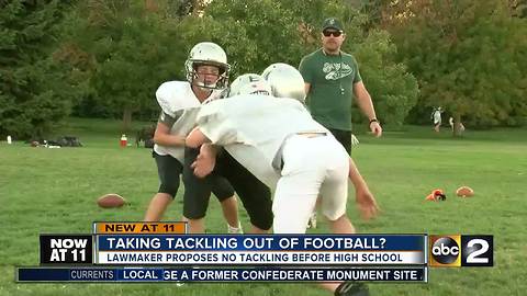 Maryland lawmaker to introduce bill to ban tackle football for kids