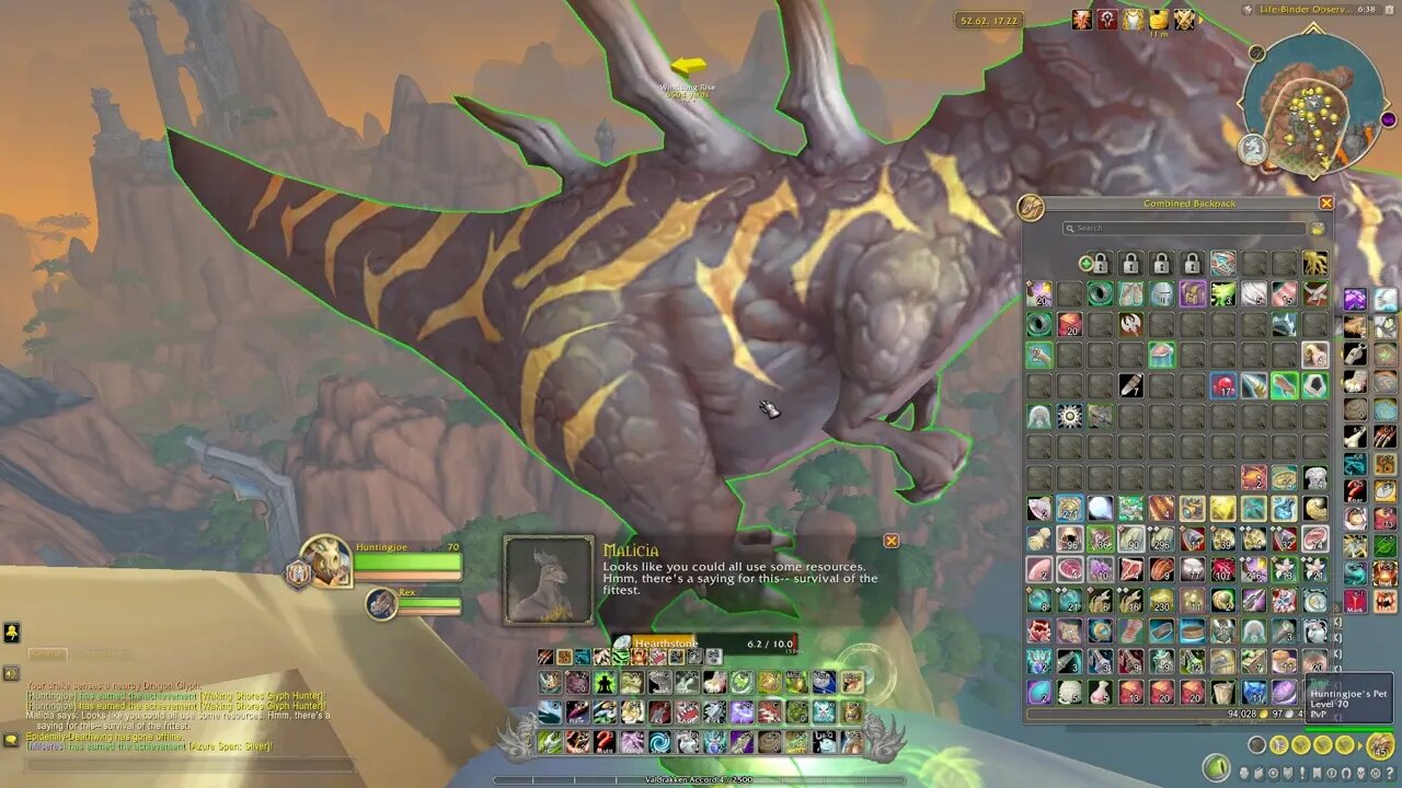 Hunting for Dragon Glpyhs in The Waking Shores Dragonflight WoW
