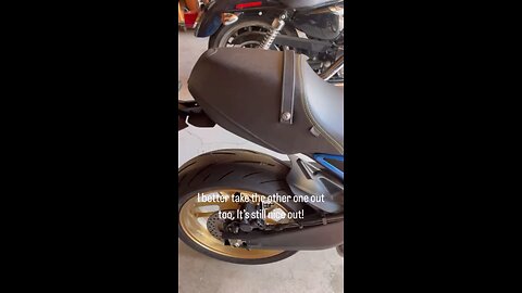First ride on the 900 since knee surgery.