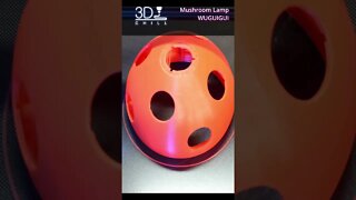 3D Printed Mushroom Lamp - #shorts