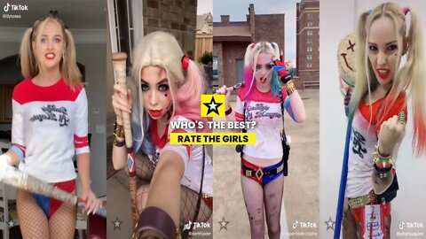 Rate the Girls: Best Harley Quinn TikTok Cosplay Contest #2 (Batman - DC) 👧🏏