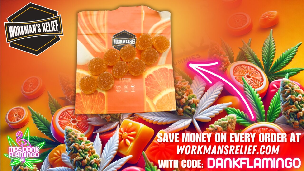 Trying Orange Cream THC Gummies! Mrs Dank Flamingo Review!!