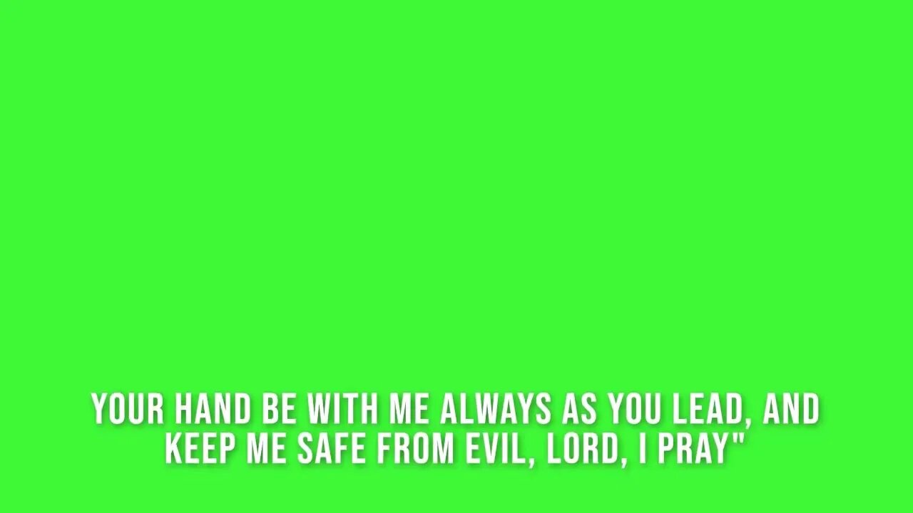As Jabez Prayed (Piano Accompaniment in Green Screen)