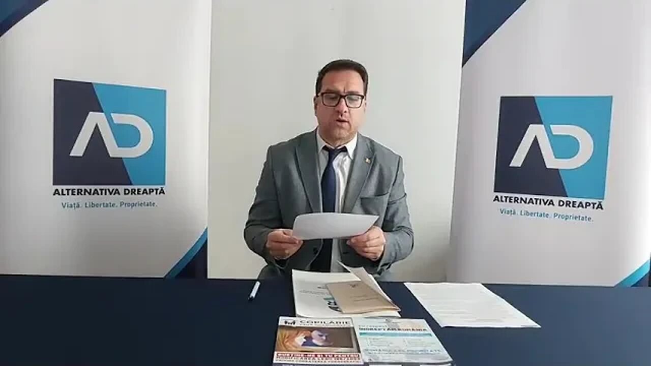 Conferință de presă de la sediul național Alternativa Dreaptă.