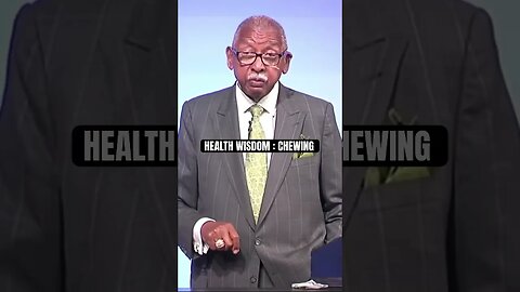 Health Wisdom : Chewing #healthcometh