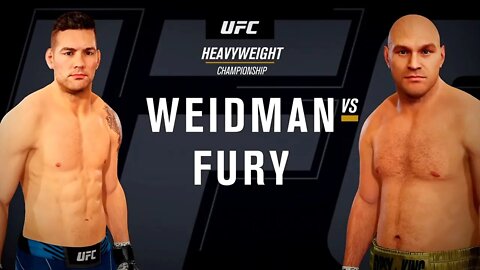 EA Sports UFC 4 Gameplay Tyson Fury vs Chris Weidman