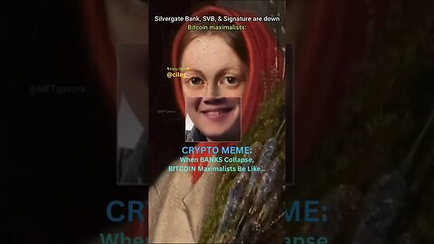 CRYPTO MEME: When BANKS Collapse, BITCOIN Maximalists Be Like… #cryptomeme #bitcoin #banks #altcoins