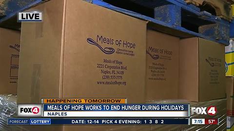 Meals of Hope works to end hunger for the holidays - 7am live report