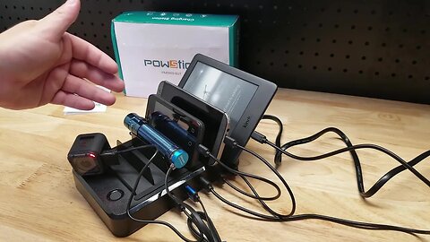 POWSTICK Multi Port Charging Station, Android, iPhone, USB Devices