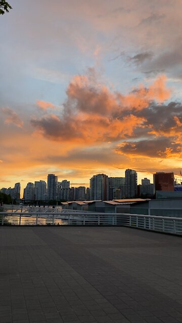 Gorgeous Sunset in Downtown Vancouver