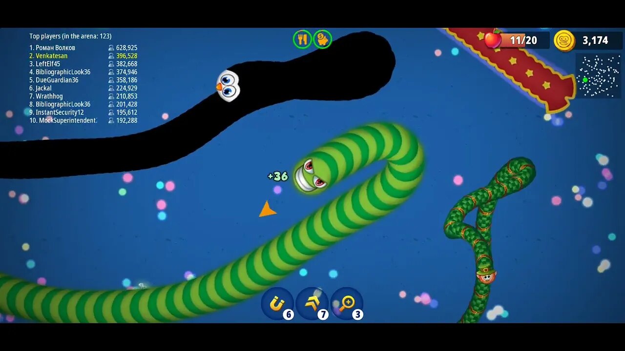 CASUAL AZUR GAMES Worms Zone .io - Hungry Snake 32