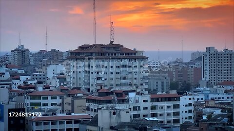 Israeli Airstrike Hit Watan Tower In Gaza Strip