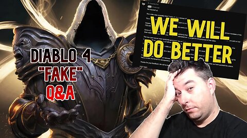 Diablo 4 Game Developers Have A "Fake" Q&A