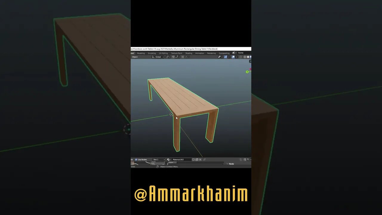 Dinning Table UV Unwrap #blender3d #blender | #Ammarkhanim