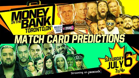 WWE Money in the Bank 2024 - Match Card Predictions [v2]