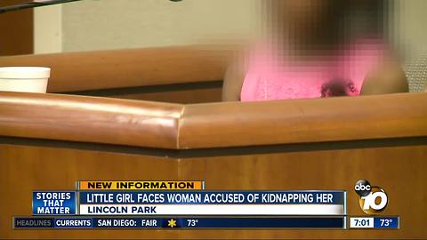 Little girl testifies against alleged kidnapper